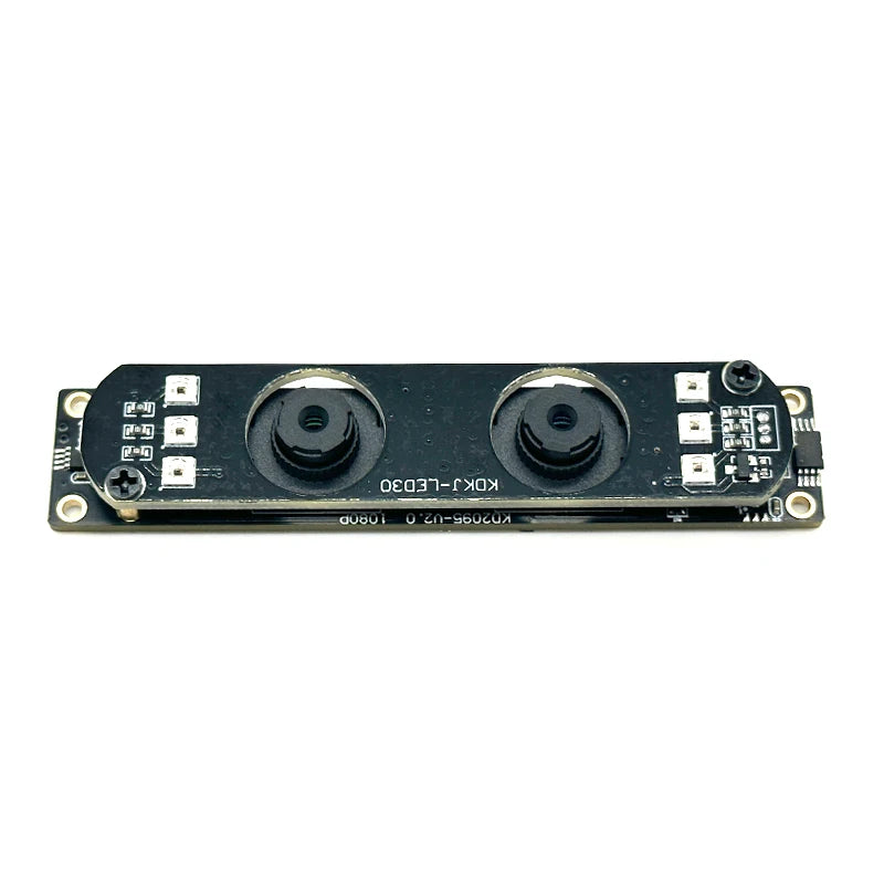 1920 X 1080 2MP Full HD Dual Lens USB Camera Module 1080P Fixed Focus With IR LED 68 Degree Lens Face Recognition AI