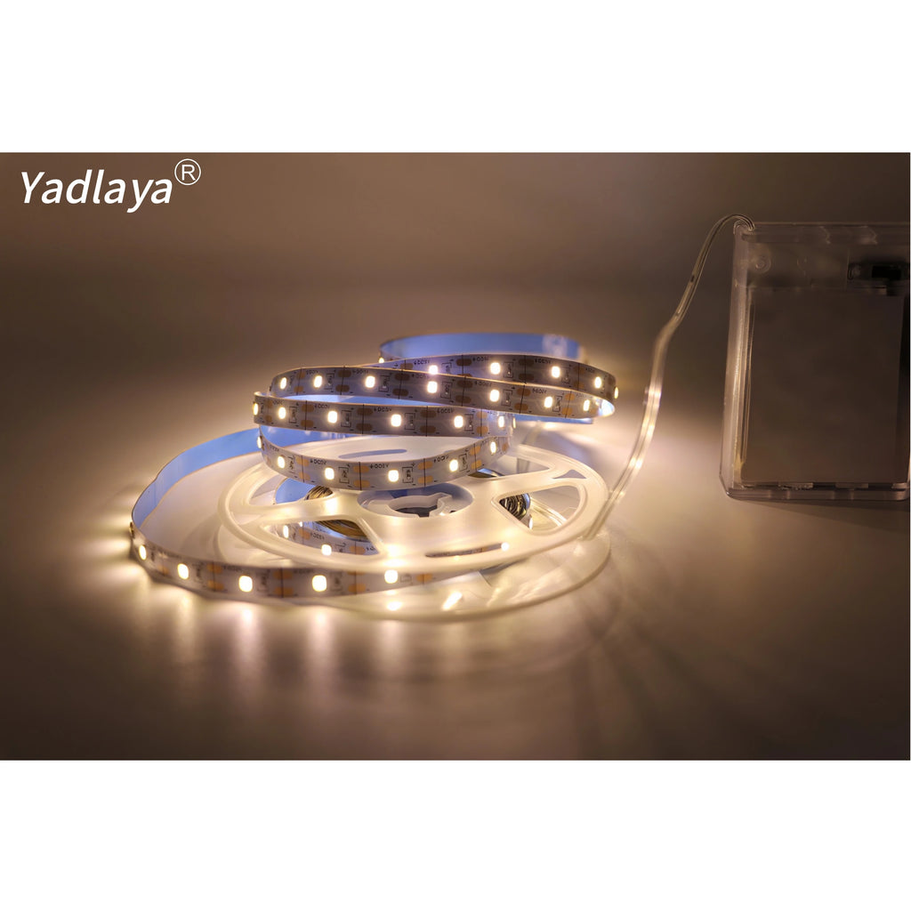 3AA Battery Power Led Strip Light 2835 1M 2M 3M 4M 5M Night Lamp Flexible Ribbon Tape White/Warm White/Blue Room TV Backlight