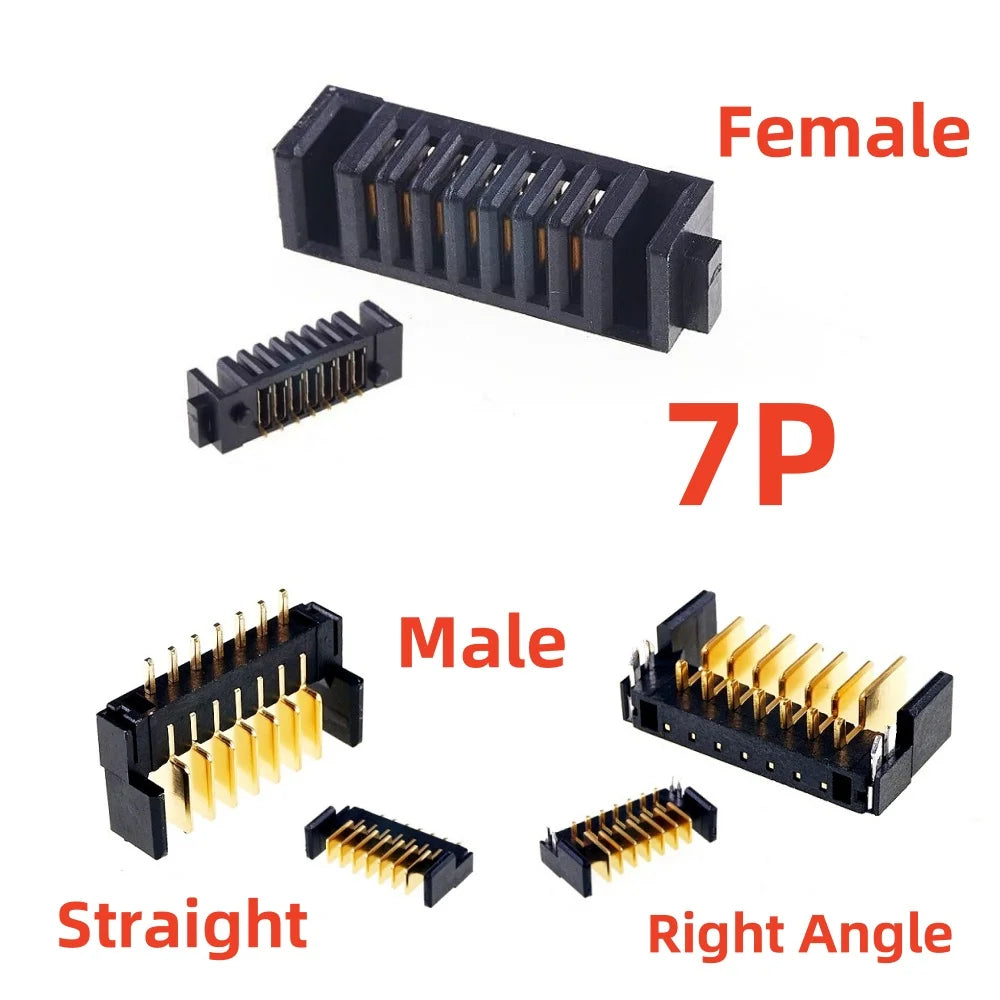 5 20Pcs Blade Male Battery Connector 2.0 MM Pitch 3 4 5 6 7 8 9 10 11 12 Position Right Angle Through Holes Straight PCB Header