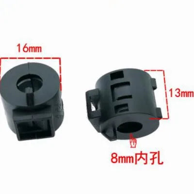 5MM 6.5MM 8MM 10MM 13MM 15MM Inner Bore EMI Filter Ferrite Bead Clip Cable Wire Noise Cancel Ferrite Ring Black/Grey