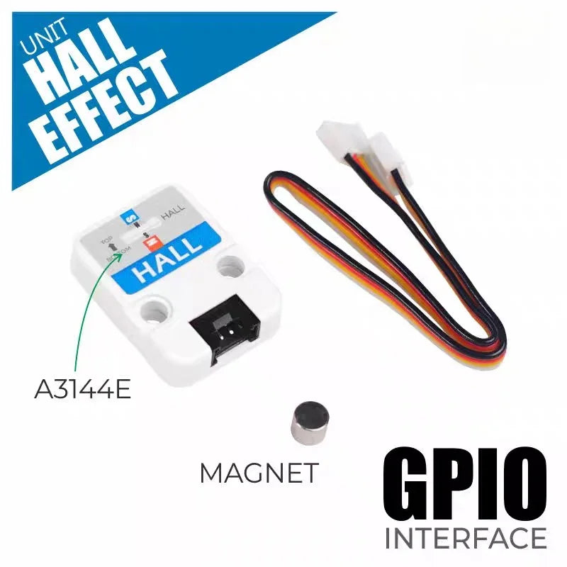 Official M5Stack Unit Hall Sensor A3144E Hall Induction Switch Door Magnetic Alarm