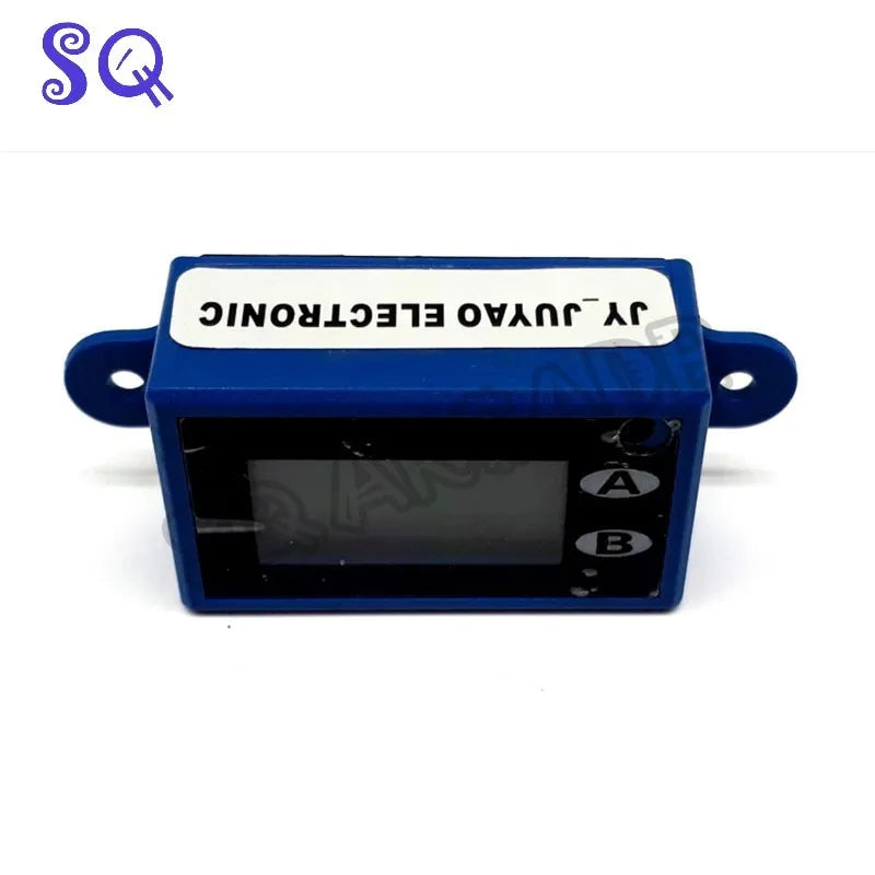 Mini 7 Digit LCD Counter 2 Display rows  DC 5V-18V 10 counts per second PCB Material Electronic Totalizer With LED blue