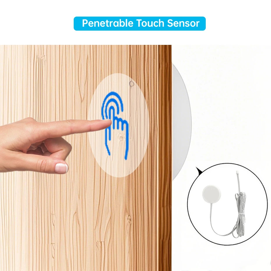 DC12-24V Sensor Switch Penetrable Touch/Hand Sweep/PIR Motion & Dual Door Sensor for Cabinet LED Lighting Control