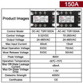 EARU Three Phase Solid State Relay Module DC Control AC SSR AC Control AC 10A 25A 40A 60A 80A 100A 150A 200A Heat Sink 480VAC