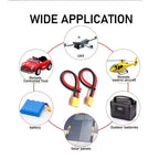 14AWG XT60 Female Male Plug Battery Connector with Silicone Flexible Wire for RC Airplane Lipo Battery ESC FPV Drone Car Boat