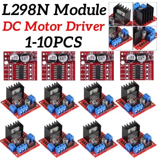 L298N DC Motor Driver Module L298N Stepper Motor Smart Car Robot Breadboard Peltier High Power L298 DC Motor Driver for Arduino