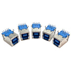 5/10PCS USB 3.0 Type B Female Plug Jack USB-B Right Angle AF Socket Printer Connector Terminal