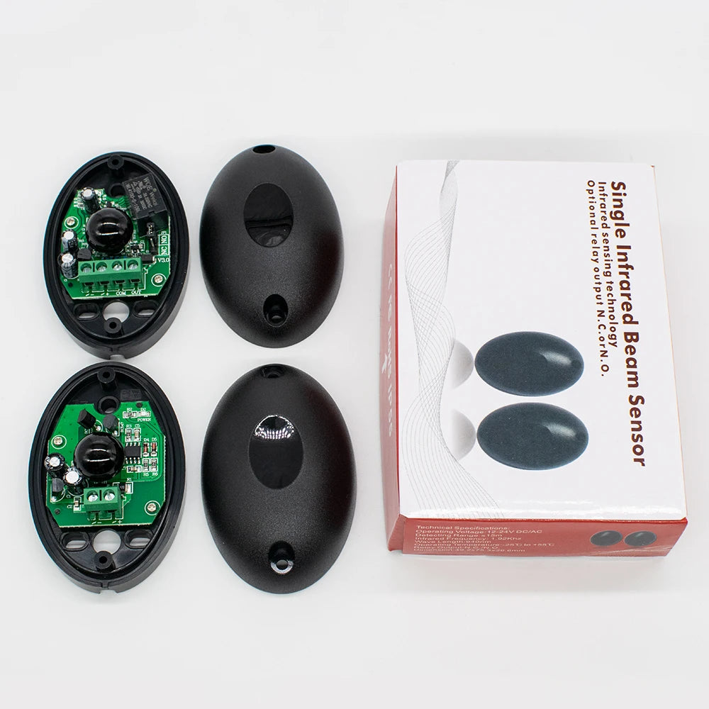 Sensor Alarm Infrared Beam Sensor Photocell DC/AC 12-24V 15m Detect Range Waterproof IP55 Photocell Automatic Gate Door Safety