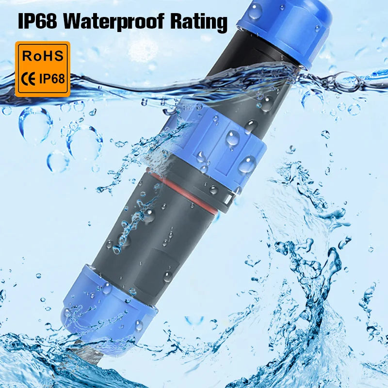 WEiPU SP13 Plastic M13 Waterproof Circular Power Plug Socket Wire Joint Connector 2 3 4 5 7 9Pin for Solar Audio Visual System