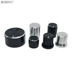 2pcs Tone Top 6mm Shaft Guitar Volume Aluminum Knob For Potentiometer Volume Control Rotary Knobs Diameter 13mm 15mm 26mm