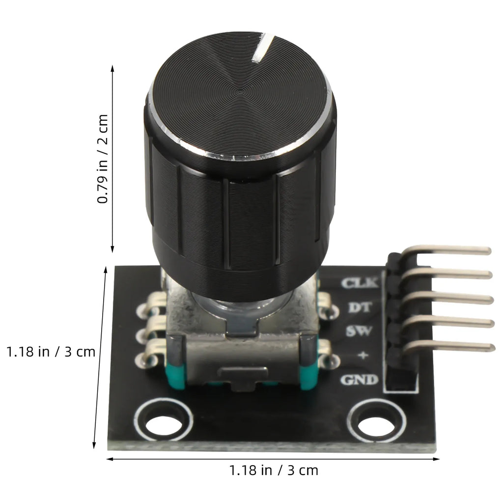 4Set Panel Mount Rotary Encoder Metal Shaft Threaded Bushing Kit 360 Degree Push Button for Robotics Cnc Prototype Pulse Encoder