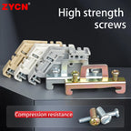10Pcs End Stop Bracket E/UK E/UK2 EW35 WKF35 DIN 35mm Rail Terminal Block Fixed Plastic/Metal Zinc Plated Universal