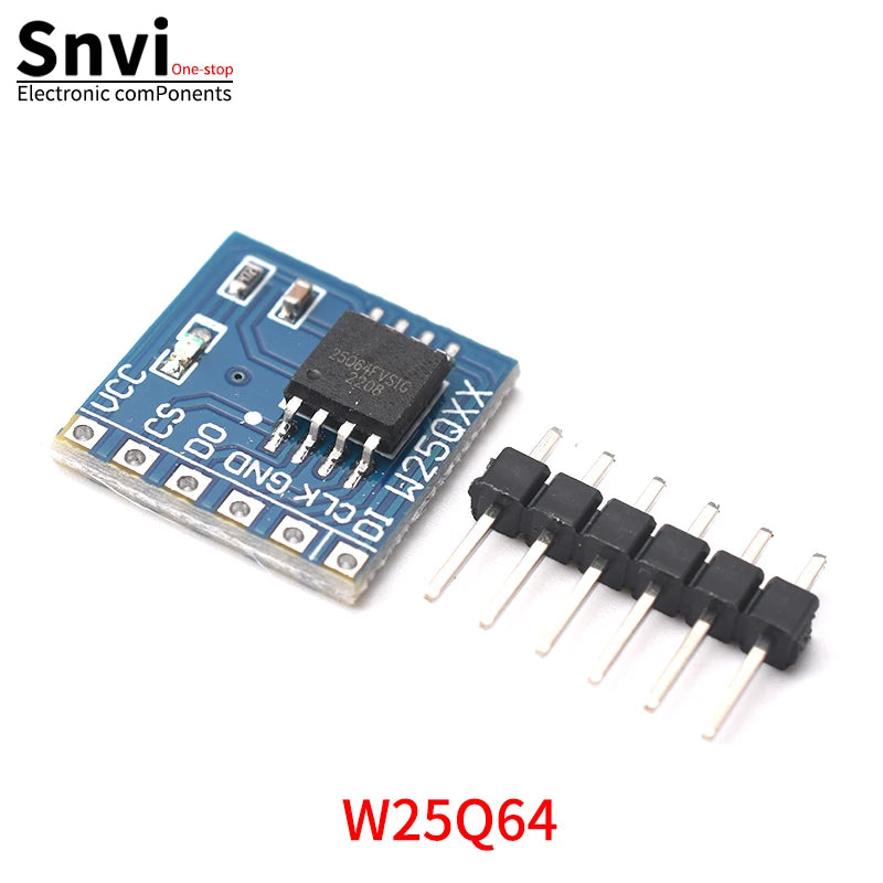Snvi W25Q80 W25Q16 W25Q32 W25Q64 W25Q128 Large Capacity FLASH Storage Module SPI Interface BV FV STM32 Code