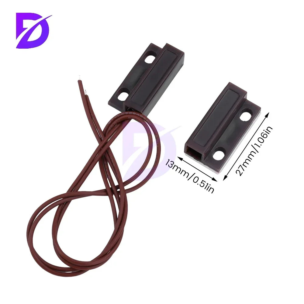 1-10PCS MC-38 Wired Door Window Sensor Magnetic Switch Home Alarm System Detector Reed Switch