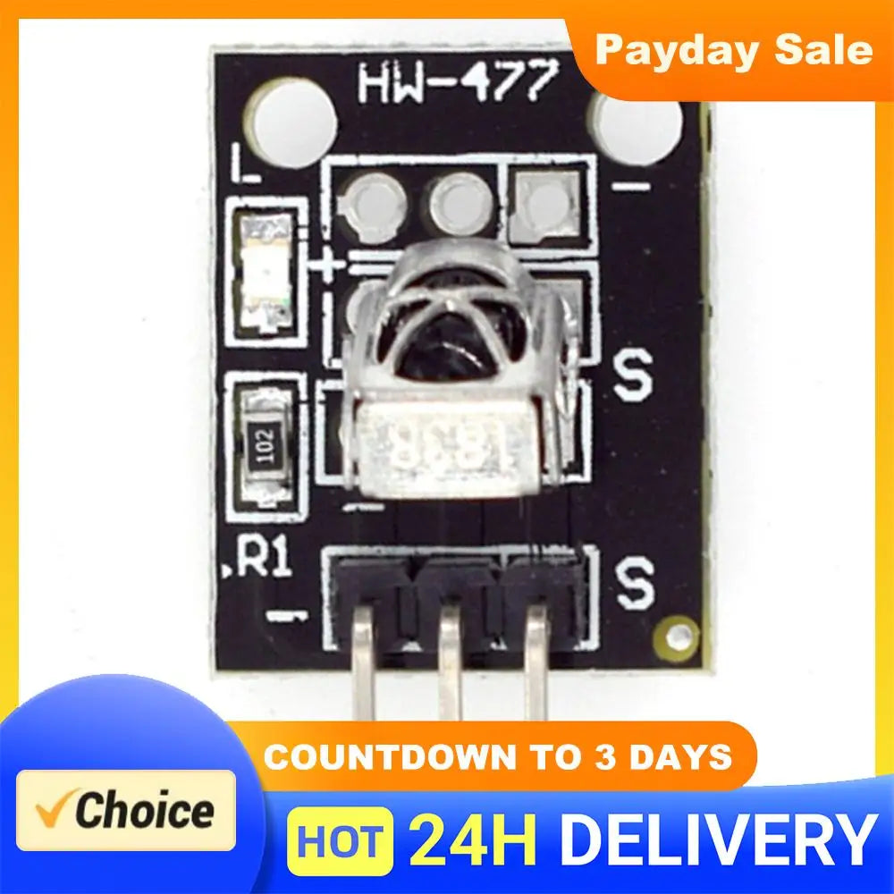 KY-022 IR Infrared Sensor Receiver Module 2.7-5.5V IR Receiver Module 3Pin TL1838 VS1838B 1838 for Arduino DIY Kit