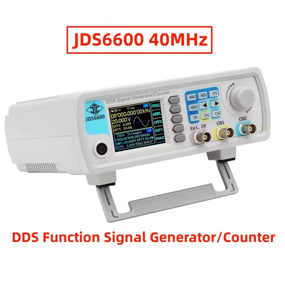 JUNTEK JDS6600 series 15MHz-60MHz DDS function signal generator CNC dual-channel frequency counter Arbitrary waveform generator
