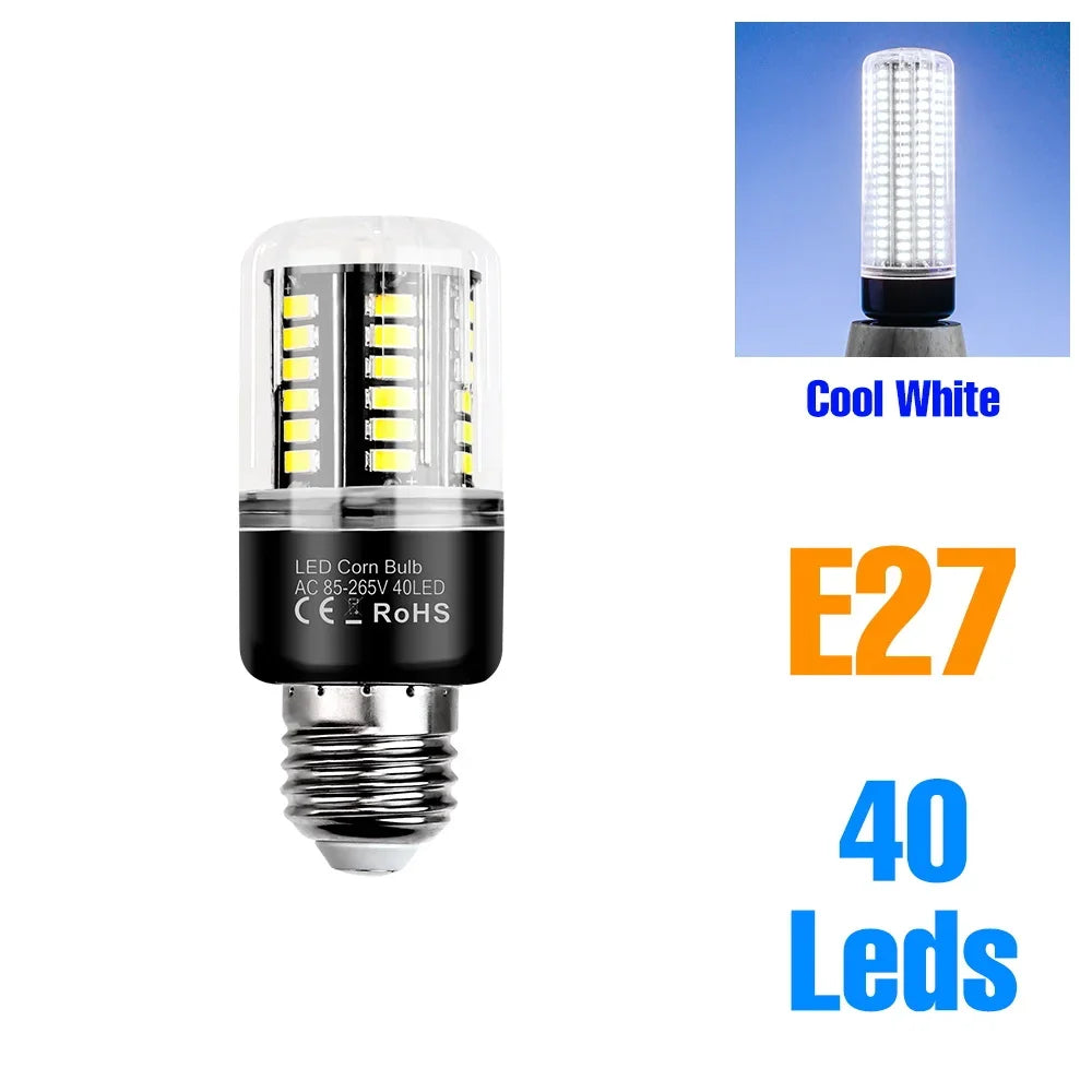 30W LED Indoor Corn Bulb E27/E26 Ceiling Lamp Bulbs E14 Spotlight B22 Living Room Bedroom Kitchen Washroom 220V Home Lighting