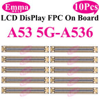 10pcs Original Screen Connector For Samsung A52S A53 A72 A33 A32 A23 A22 A13 A12S A03s A02s A42 LCD Display FPC On Board 78 Pin