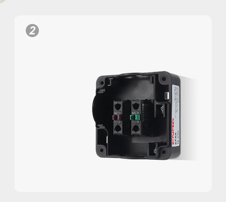 IP65 Waterproof ENMG Emergency Stop Button Switch Mushroom Head Self-Locking/Resetting 1NO Foot/Hand Control for Industrial Safe