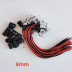 20PCS Transparent LED Diodes DC3V 5V 12V 24V 3MM 5MM 10MM For Red/Green/Blue/Yellow/UV/ Orange/Pink/Hot/White/RGB Pre-cable