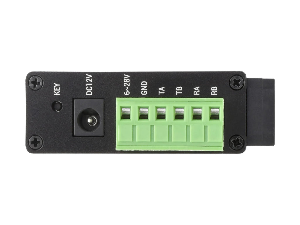 Waveshare Rail-mount SX1262 LoRa Data Transfer unit, RS232/RS485/RS422 To LoRa, Suitable For Sub-GHz Band Data Acquisition