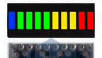 Super Bright 5/8/10/12/20 Segments LED Bar Module - Battery Level Indicator with Red/White/Blue Multicolor Options