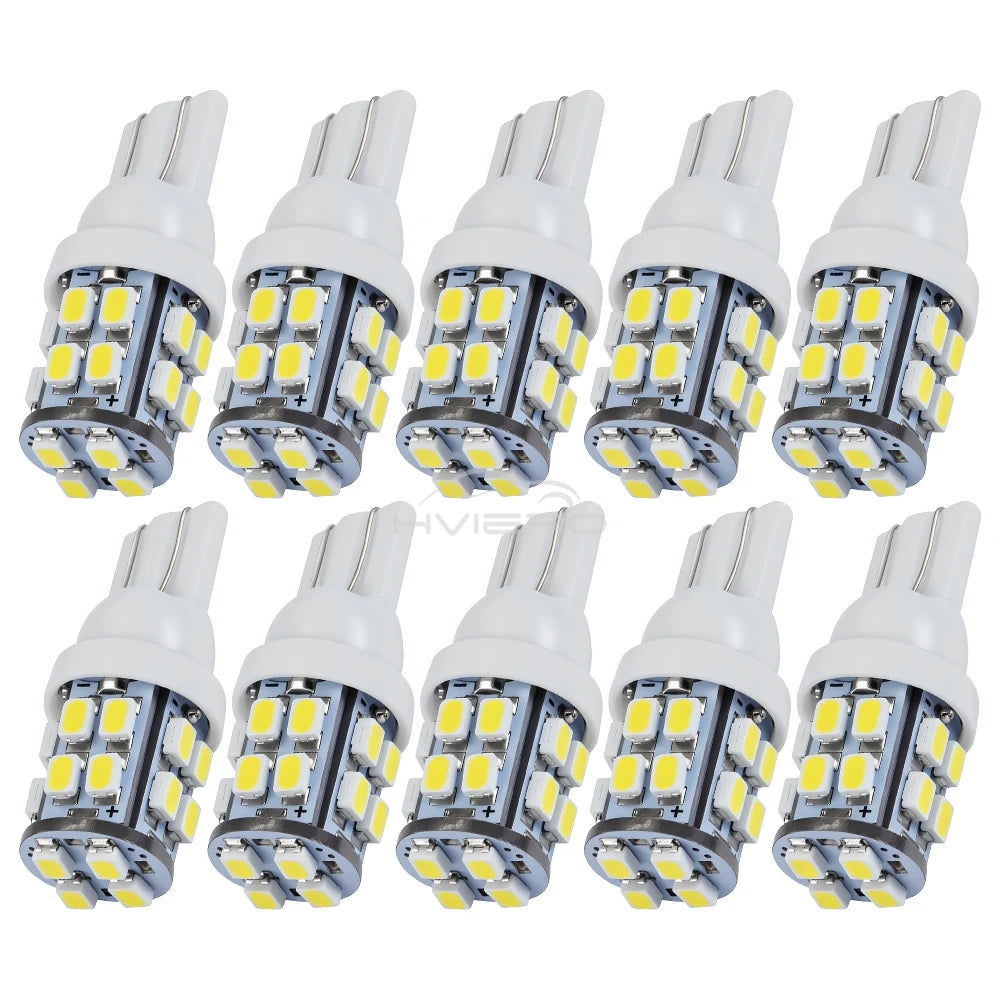 2/10 T10 1206 20SMD 20 Led White Car Wedge Light W5W 194 168 Auto Vehicle License Plate Clearance Lamp Reading Truck Bulb DC 12V