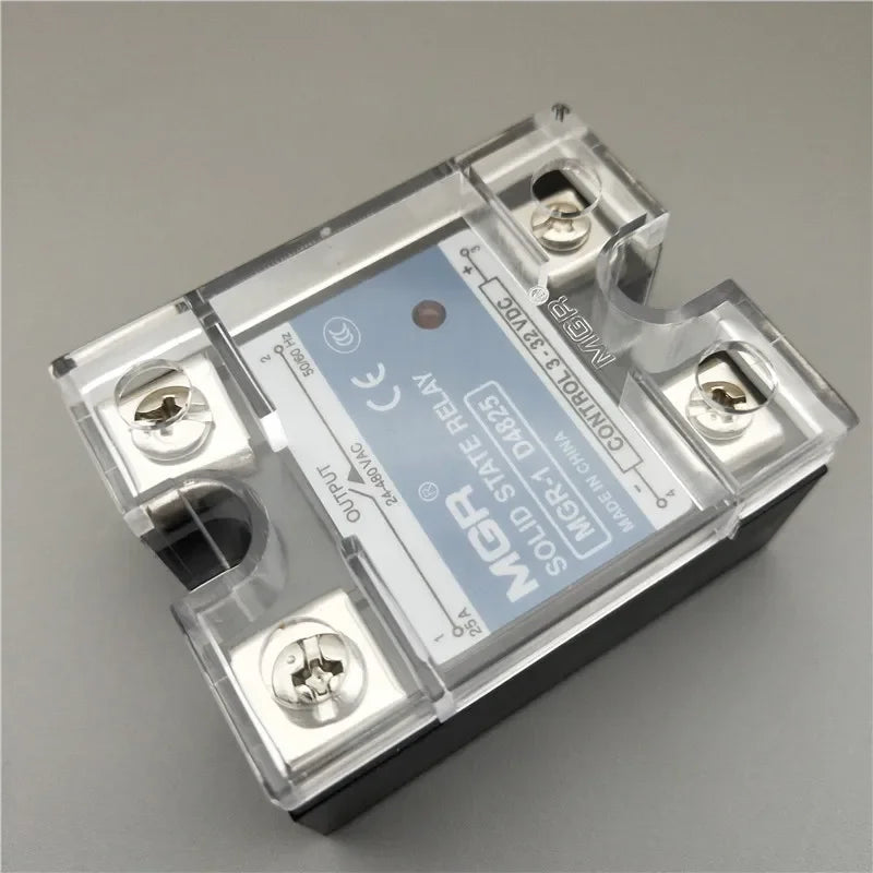 SSR MGR-1 D4810 D4825 D4840 Single Phase DC Control DC Heat Sink 3-32VDC To 220VDC 600V 10A 25A 40A DD Solid State Relay