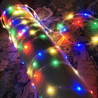 1pack Solar Rope Lights Solar LED Light Path Outdoor Garden Solar String Lights Waterproof Outdoor Lighting Strips 8 Light Modes