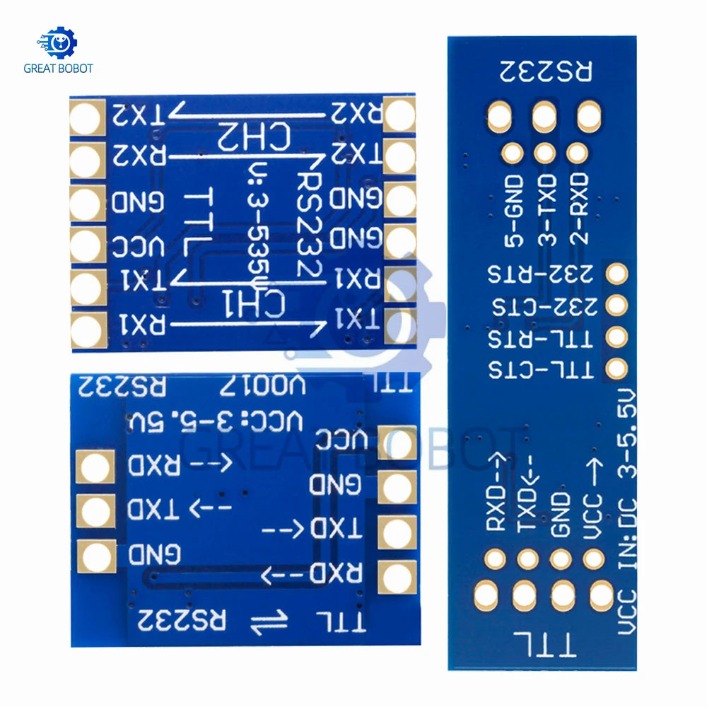 SP3232 RS232 to TTL Bidirectional Level Shifter 3-5.5V Wide Voltage Serial Adapter for Arduino DIY Module