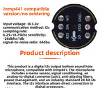 INMP441 Omnidirectional MEMS Microphone Module High Precision Low Power I2S Interface for ESP32