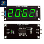 TM1637 LED Display Module for Arduino 4 Digit 7 Segment 0.56 inch Time Clock Indicator Tube Module Red Blue Green Yellow White