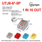 Distribution block PTFIX2.5mm² Wire Electrical Cable Connectors Plug-in Terminal Block  Splitter DIN-Rail Mounting Junction Box