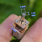 1PC Mini N10/N20/N30 Full Metal Gear Motor DC 3V 5V 6V 9V 12V Slow Speed Large Torque DIY Toy Model Electric Lock