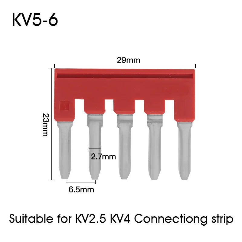 KV2.5 Direct Insertion Quick Terminal Block Rail Type Wire Connector Instead Of UK/ST/PT/SAK Docking For Parallel Connection