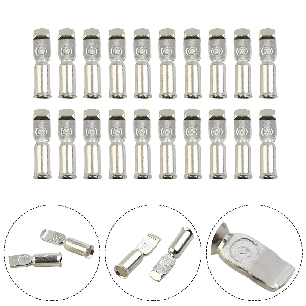 Copper Connector Cable Terminal 20pcs 50Amp For Battery Connections Termination For 50A FOR Anderson Style Useful Brand New