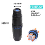 1PCS IP68 Electrical Waterproof Wire Connector Cable 2Pin 3Pin 4Pin 5Pin Quick Push In Terminal Block Connector LED Lamp