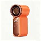 2026 Mini Portable Handheld Fan with Digital Display Speeds Adjustable USB Rechargeable Pocket Cooling Fan for Outdoor Travel