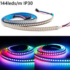 WS2815 Led Strip With14/17/21Keys Controller (WS2812B WS2813 Updated) RGB Individually Addressable Kits 30/60/144 Leds/M DC12V