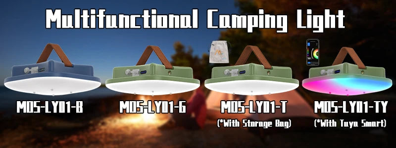 MOSLIGHTING 9900mAh Camping Light Portable Rechargeable Multifunctional LED Flashlight Fishing Emergency Maintenance Tent Lamp
