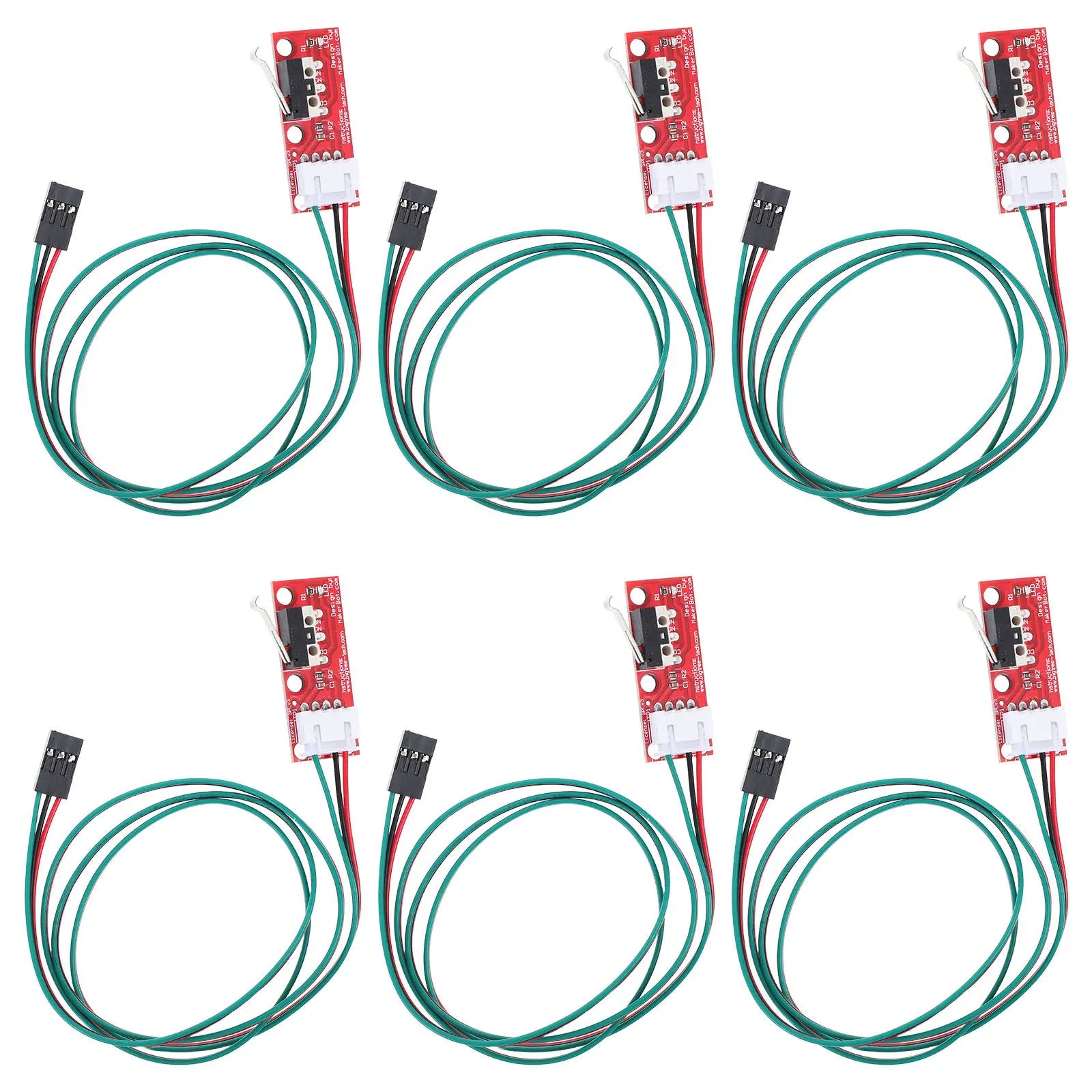 6Pcs Mechanical Endstop Limit Switch Micro Switch Module Stable Reliable 3D Printer Replacement Parts Accessories