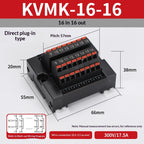 One in Multiple Out Direct Insertion Terminal Block Distribution Box DIN Rail Power Common Splitter PLC Signal Line Junction Box