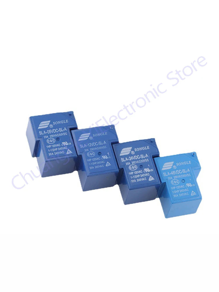 10/50Pcs/Lot T90 Songle relay SLA-05 09 12V 24VDC 48VC-SL-A-C 4/5/6 Pin 30A 250VAC/30VDC