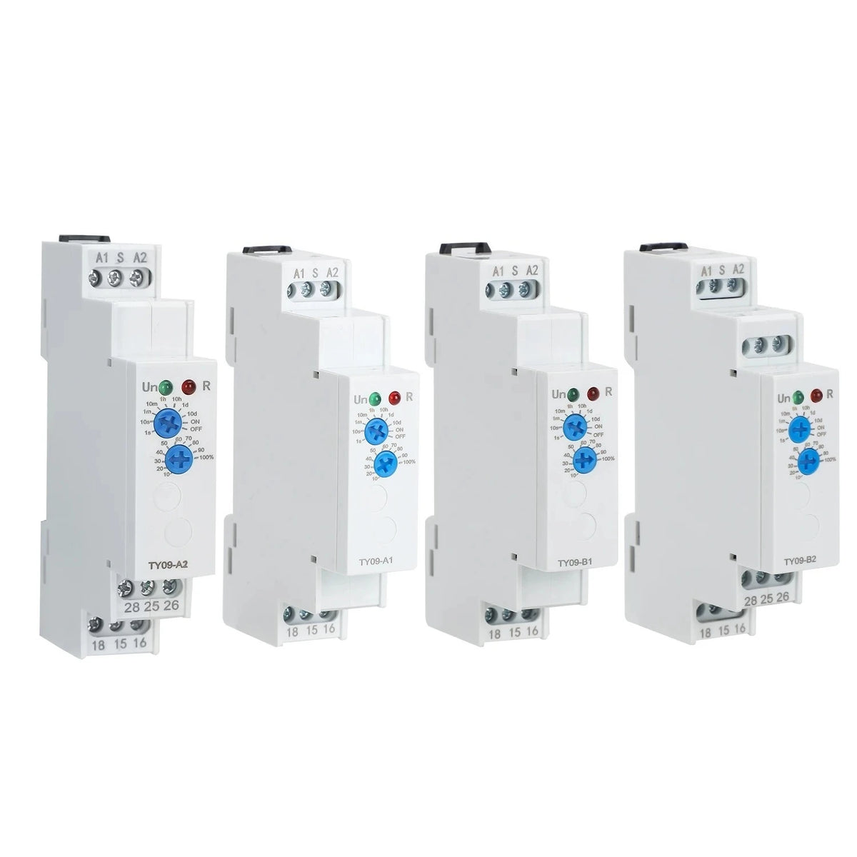 Din Rail Time Relay A Power-On Delay B Delay Disconnection AC/DC 12V-240V 16A 0.1S~10 Days Power-on delay automatic switch