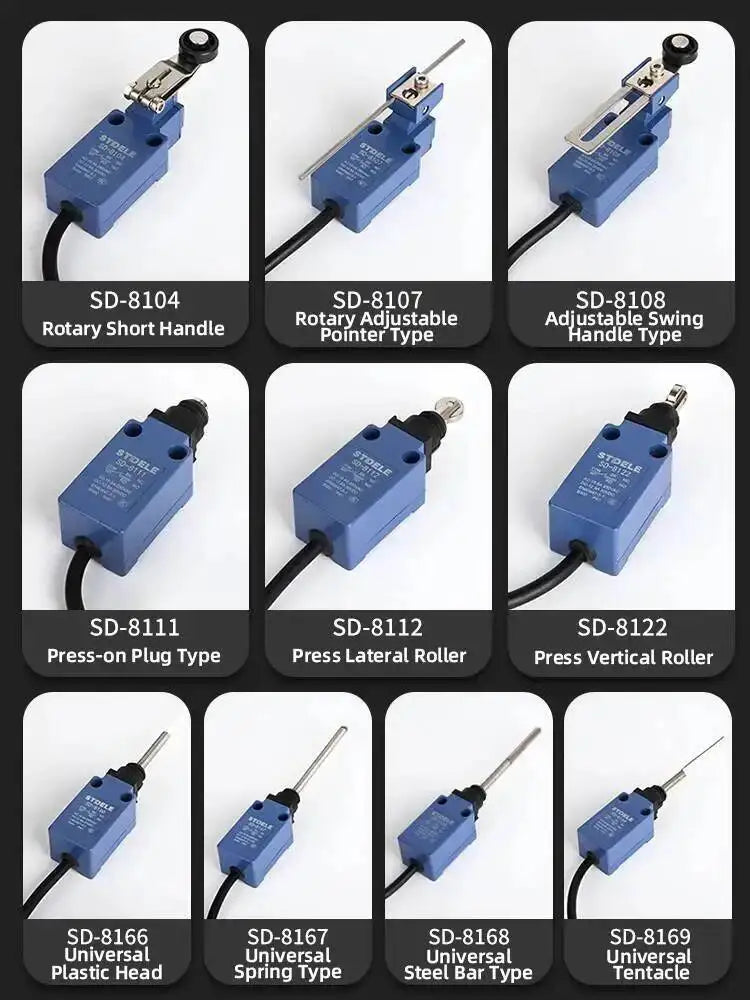 IP67 Waterproof Limit Switch Fecal Scraper Machine Sealing Micro Action SD-8108 Roller 8107 Outdoor ME-8104 Breeding