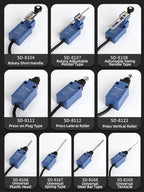 IP67 Waterproof Limit Switch Fecal Scraper Machine Sealing Micro Action SD-8108 Roller 8107 Outdoor ME-8104 Breeding