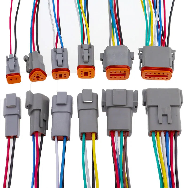 1 Pcs Deutsch DT connector with 15cm Wiring harness DT06-2S/DT04-2P 2P 3P 4P 6P 8P 12P waterproof electrical connector
