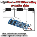 18650 3S 10A Lithium Battery Charger Protection Board Module for 3pcs 18650 Li-ion Battery Cell Charging BMS 3.7V 11.1V 12.6V