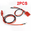 2Pcs 50A Anderson Battery Charging Connector Set 12AWG 4mm² Pre-Crimped Cable Lugs Male Female Terminals