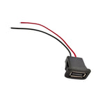 1-10pcs USB 2.0 Female Power Jack USB2.0 2/4Pin Charging Port Connector With PH Cable Electric Terminals wire USB Charger Socket